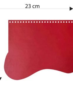 Patella per Borsa 23 x 18 Rosso Scuro
