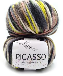 100gr. Picasso 100%Lana Militare/Beige/Grigio Col. 9