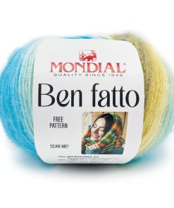 100gr. - BEN FATTO Sfumato Turchese/Giallo Col. 780