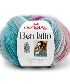 100gr. - BEN FATTO Sfumato Fucsia/Turchese Col. 781