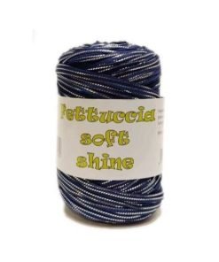 Fettuccia Shine Blu/Argento