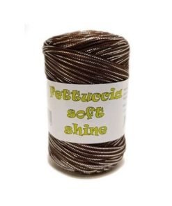 Fettuccia Shine Marrone/Argento
