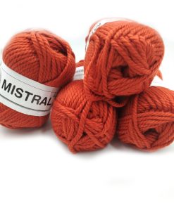 400gr. - MISTRAL 70% Lana Merino Arancio Mattone col 421