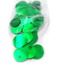 Paillettes per Borse ⌀ 2 cm 200 PEZZI - Verde Bandiera